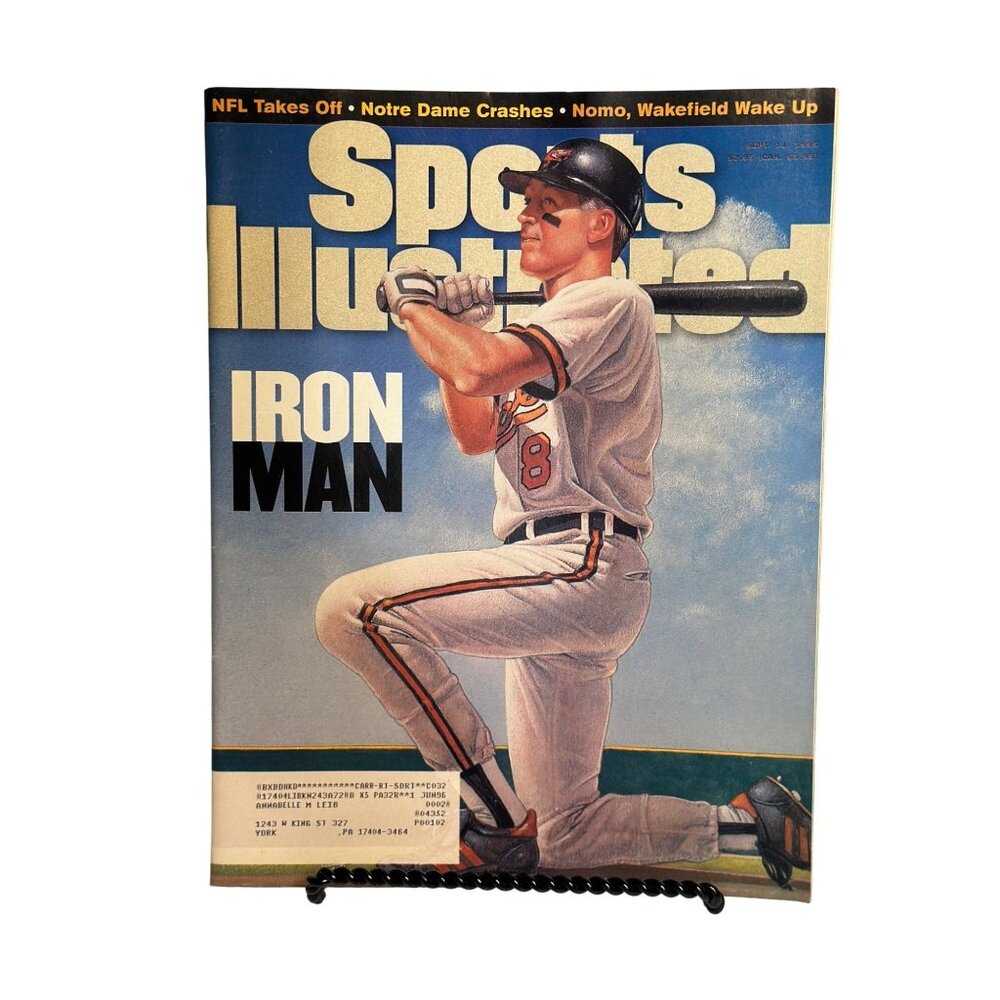 Sports Illustrated Sept 90s Cal Ripken Jr Baltimore Orioles MLB Baseball Retro